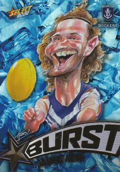 2022 Select AFL Footy Stars - Starburst Caricature - Ice #SBi21 James Aish Front